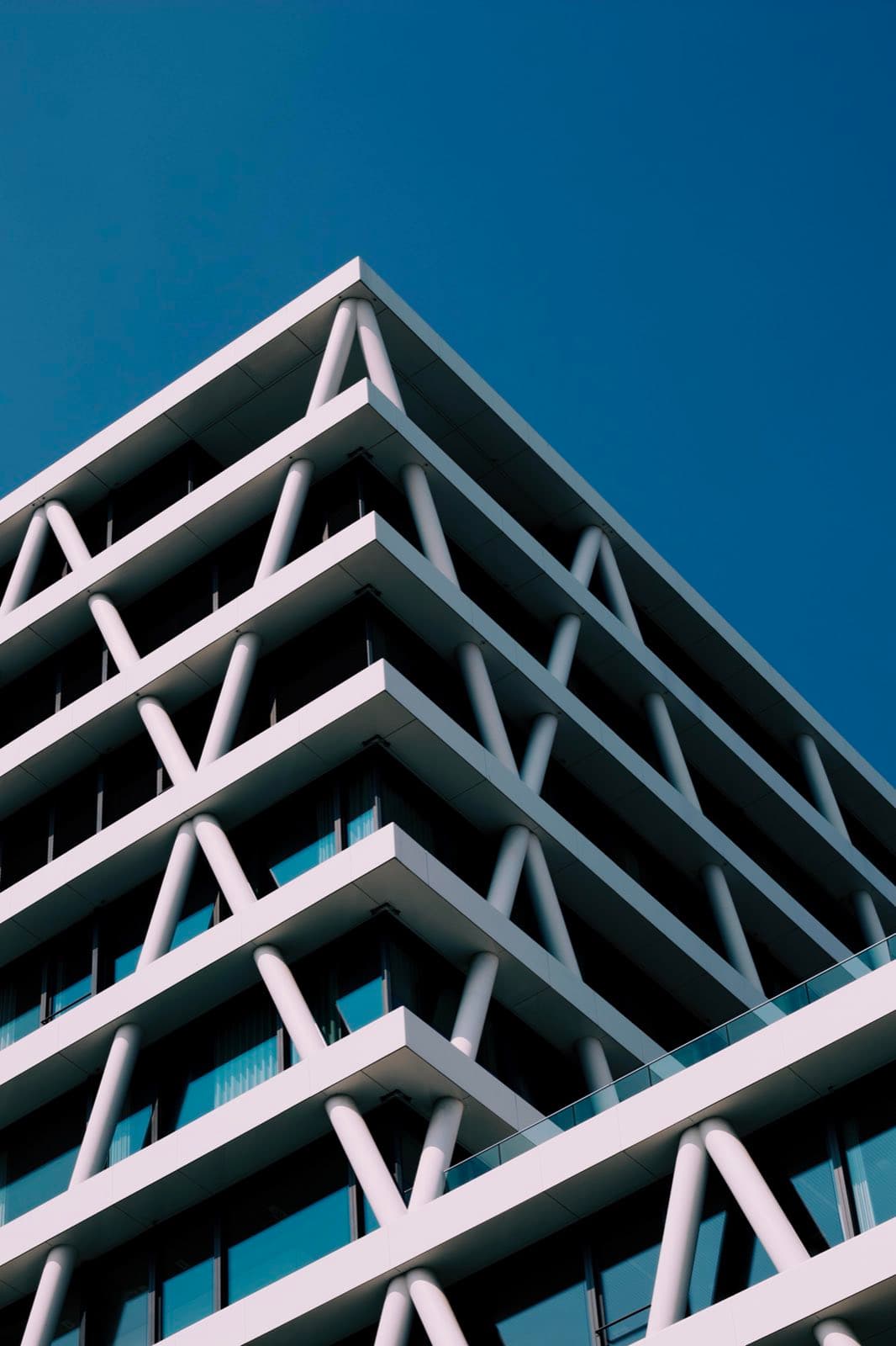 A modern apartment block