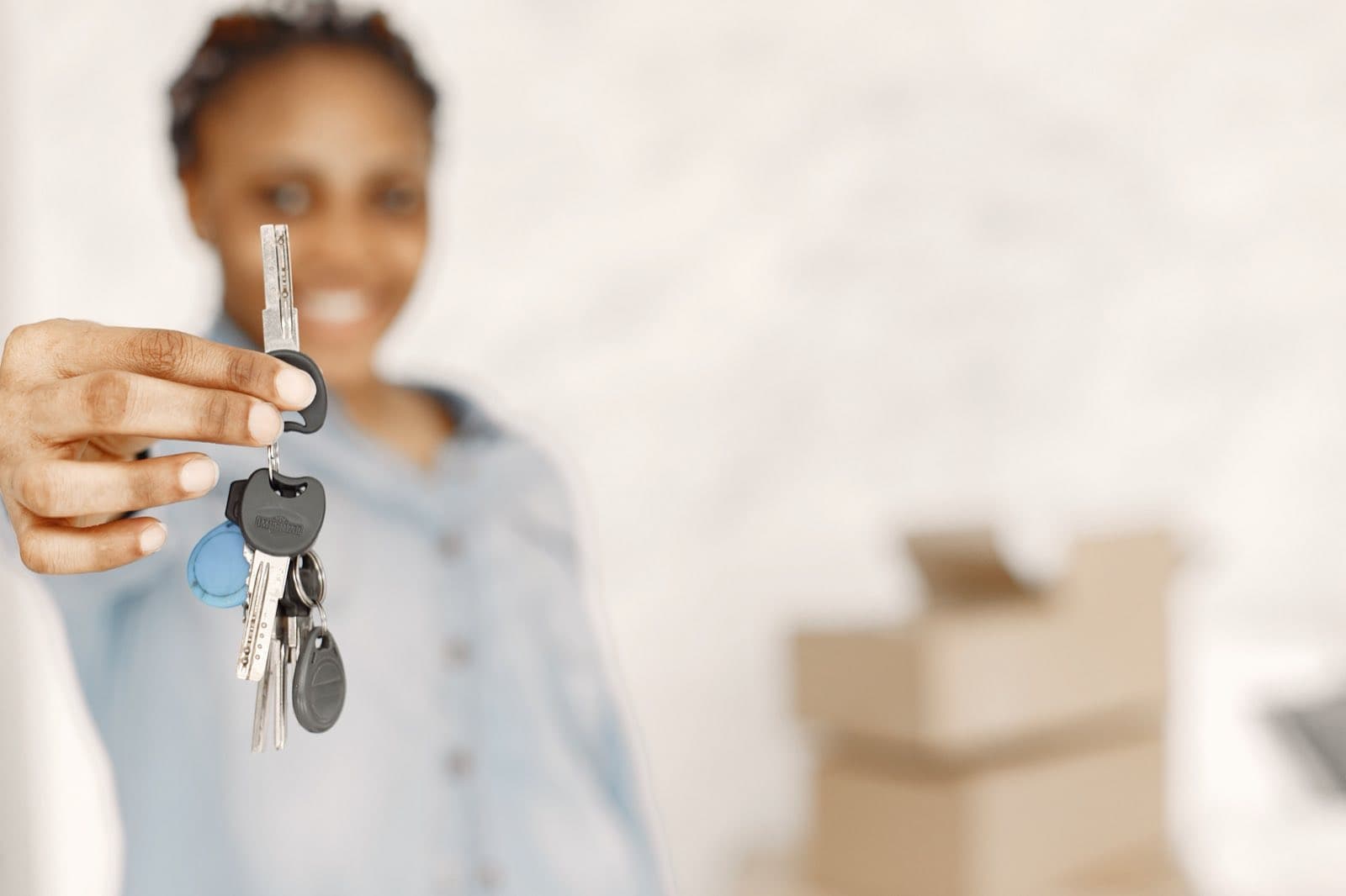 A new tenant with the keys to their home